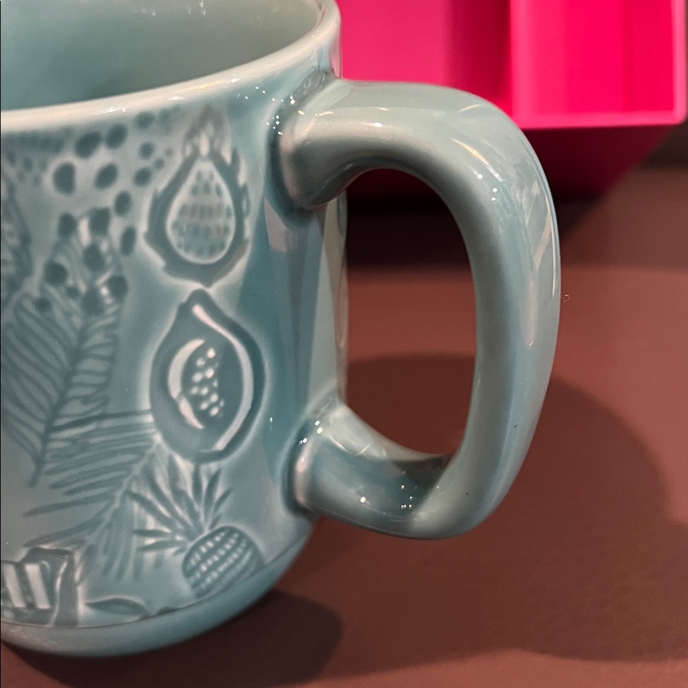 Starbucks Hawaii Collection ceramic mug blue turquoise tropical - Picture 10 of 11